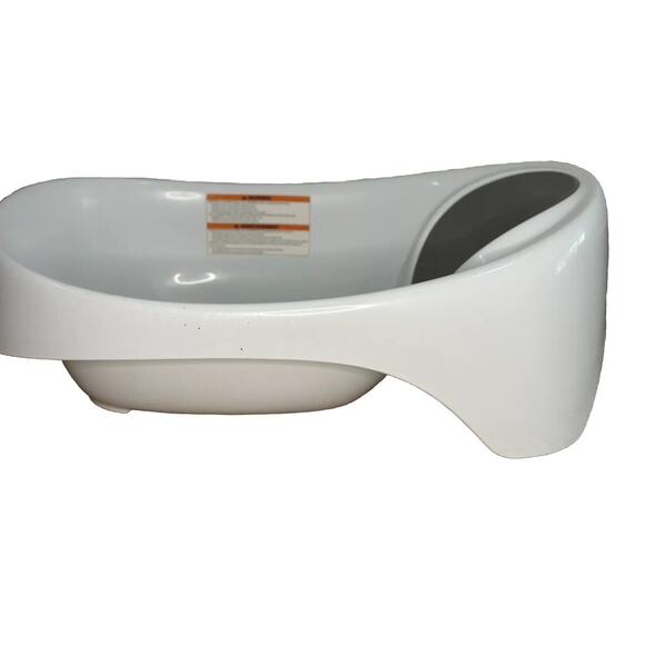 Boon Soak 3-Stage Bathtub - 0-18 Months Temperature Gauge - Gray and White - Picture 3 of 4